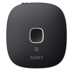 AUKEY BR-C16, Bluetooth 4.1 Empfänger, NFC-fähiger drahtloser Audio-Adapter mit Freisprecheinrichtung für Heim- und Auto-Audiosystem