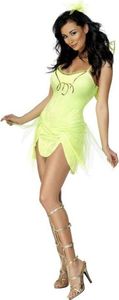 Feekostüm Kostüm Fee hellgrün Minikleid y Kleid Gr. 36/38 (S), 40/42 (M), Größe:S