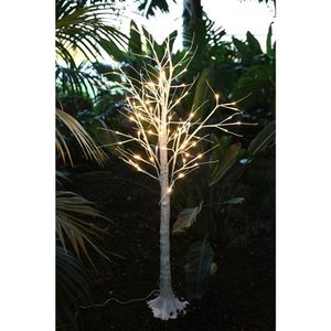 LED Lichterbaum Birkenstamm 150cm Dekobaum Gartendeko Weihnachtsdeko warmweiß
