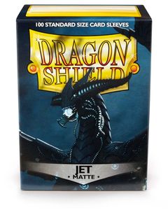 100 Dragon Shield Matte Card Sleeves / Hüllen, Farbe:jet