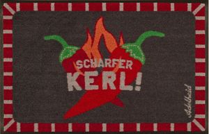 Waschbare Fußmatte ADELHEID Scharfer Kerl 50x75 cm Wash+Dry