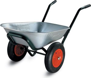 LIMEX 2-Rad Schubkarre Gartenkarre Bauschubkarre | 80L | Grün