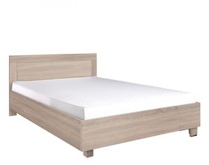 Manželská posteľ s matracom a roštom 160x200 TAKA - dub sonoma