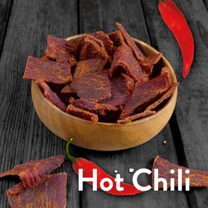 1kg Beef Jerky (8 x 125g) Hot Chili - 3Yo Nutrition - 51% Protein Biltong Trockenfleisch Fitnesssnack