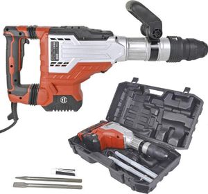 Matrix Abbruchhammer Stemmhammer Schlaghammer Meißelhammer Abrisshammer SDS Max EDH 1700-2 | 1700 Watt | 40 Joule | 11kg | regulierbare Geschwindigkeit | inkl. Spitzmeißel, Flachmeißel und Koffer