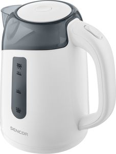 SENCOR SWK 1700WH Rychlovarná konvice, objem 1,7 l, příkon: 2 200 W, středový 360° STRIX konektor s trojnásobným bezpečnostním jištěním, vyjímatelný filtr na nečistoty