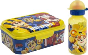 Paw Patrol Chase Rubble 2 tlg Kinder Set Brotdose Trinkflasche 370 ml