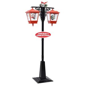 vidaXL Świąteczna lampa uliczna z Ojcem Gwiazdką 81 x 40 x 188 cm PVC