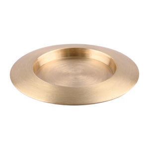 Kerzenteller Rund Ø 13cm Messing Gold Poliert Kerzenhalter Dekoteller Tischdeko