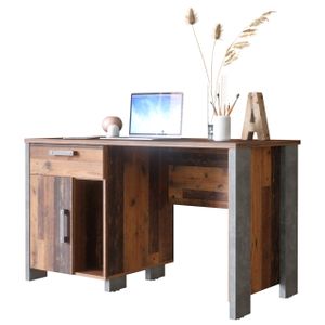 NEWFURN Schreibtisch - Old Wood Breite 126,5 cm