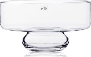 BASIN glass bowl on foot - klar - 25x25x13cm - Glas