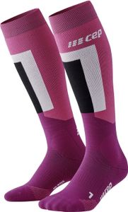 CEP termo ponožky, lyžiarske, vysoké PINK/PURPLE PINK/PURPLE III