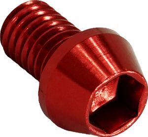Aluschraube M5x10 konisch 4mm Innensechskant rot
