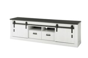 Villa Hauswerk Lowboard Sherwood Pinie weiß Nachbildung 201 x 61 x 43 cm 1PPASC32