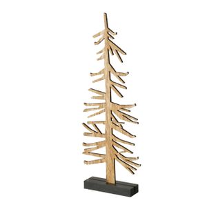 BOLTZE Dekoaufsteller Xmas Siljan Baum Mehrfarbig Sperrholz braun 54 cm