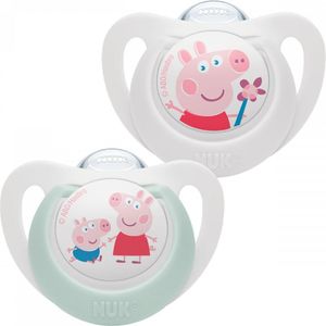 Cumlík NUK Star Peppa Pig 0-6 m2 ks - 0-6 m