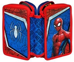 Spiderman - Triple Decker, naplnený študentský kufrík