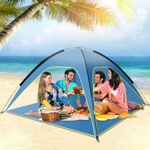 Zelt für 4-5 Personen Tent 210cm x 210cm x 130cm Geeignet für Strand, Camping, Angeln