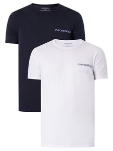Emporio Armani 2er Pack Lounge Crew T-Shirts, Mehrfarbig L