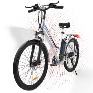 Hitway 26" Elektrofahrrad BK8 E-Bike Trekking Bike 36V 11.2Ah LCD Shimano 7Gang