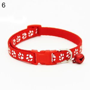 Hund verstellbares Halsband mit Schnalle, Hunde-Halsbänder-rot