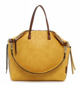 Tamaris Schultertasche Handtasche Gritt Shopper Yellow / Cognac gelb