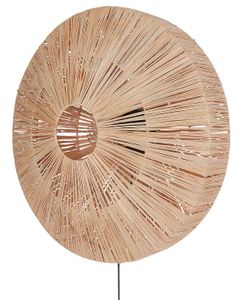 BELIANI Wandlampe Naturfarben aus Stroh Boho Stil Modern Wandleuchte für Esszimmer Wohnzimmer Schlafzimmer Flur