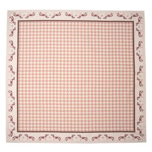 Clayre & Eef Tischdecke 100x100 cm Braun Baumwolle Dackel