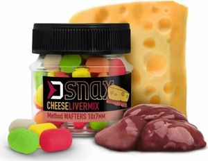 Delphin Mix D Snax Waft 10 x 7 mm 20 g Játra-Sýr Dumbelsky