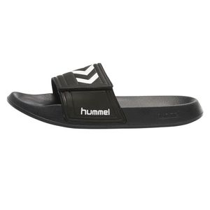 Hummel Larsen Slipper VC Badeschuhe Slide schwarz/weiss 060406-2001, Schuhgröße:43 EU