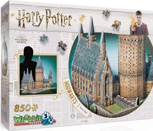 WREBBIT 3D puzzle Harry Potter: Bradavice, Velká síň 850 dílků