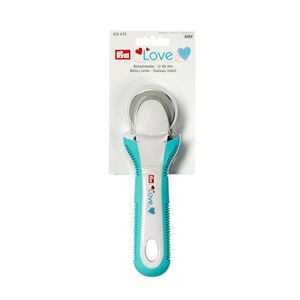 Prym 610473, Nožnice na nite, Tyrkysová, Biela, 1 kusov, Kov, Plast, Blistr, 4,5 cm