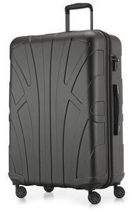 Suitline - Velký rozšiřitelný kufr na kolečkách TSA 100% ABS, 76 cm, 96-110 litrů, grafitová barva