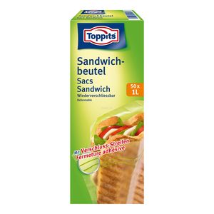 TOPPITS Sandwichbeutel 50 x 1L (19 x 18cm)