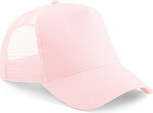 Beechfield B640 | Snapback Trucker Cap / Kappe / Mütze / Hut - Farbe: Pastel Pink/Pastel Pink - Größe: One Size