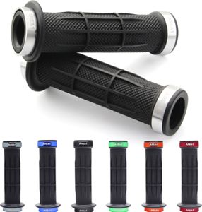 Area1 Motorrad Motorroller Lenkergriffe Griffgummis 22/24-25mm offene Enden für Lenkerendenspiegel und Vibrationsdämpfer Silber Area1 Motorrad Motorroller Lenkergriffe Griffgummis 22/24-25mm offene Enden für Lenkerendenspiegel und Vibrationsdämpfer Silber