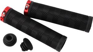 Gummi Non Slip Bike -Griffstange Griffe mit einseitigem Metallschloss (rot)