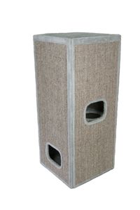 animal-design Katzen-Kratztonne CONNELL Sisal-Kratzturm, Farbe:grau