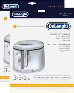 Delonghi Filter Fritteuse Fettdunst-,Aktivkohlefilter Type: F-9 (2er Pack)