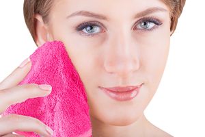 Make-Up Entferner Mikrofaser Abschminktuch – Gesichtsreinigung 4 Tücher 4 Farben