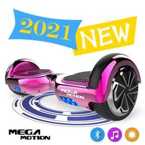 Mega Motion Hoverboard Elektro Scooter E1-6,5" Segway - Bluetooth - EU Sicherheitstandard chrom Rose