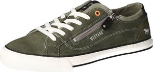 Mustang Herren Sneaker Schnürschuh mit Reißverschluss flexibel bequem 4198-302, Größe:44 EU, Farbe:Grün Mustang Herren Sneaker Schnürschuh mit Reißverschluss flexibel bequem 4198-302, Größe:44 EU, Farbe:Grün