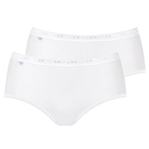 Sloggi Basic+ Midi dámske nohavičky 2-Pack Premium Comfort, nemecké veľkosti:44, Sloggi Farby:White 0003