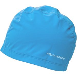 AQUA-SPEED Badekappe Schwimmkappe Bademütze Schwimmmütze für Damen und Herren, perfekt zum Schwimmen PROFI, 01 blau