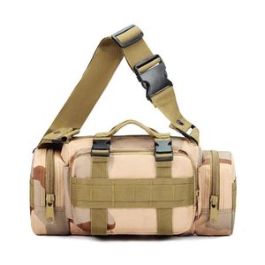 Taktische Hüfttasche in Tropentarn, 3in1 Combat Hip Bag als Bauchtasche, Umhängetasche oder Tragetasche mit MOLLE System