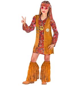 Hippie Kostüm Kinder 4-tlg 158