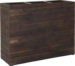 VIVANNO Raumteiler Holz ELEMENTO Kasten, Braun Maserung - 91x32x74 cm
