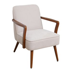 SVITA TUVA Loungesessel Akzentstuhl vintage Wohnzimmer Schlafzimmer Beige
