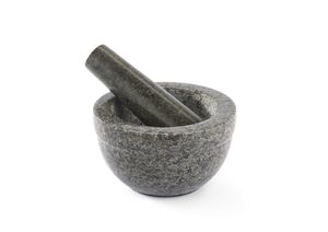 Rösle Granit Mörser Ø 14 cm mit Stößel / schwarz grau