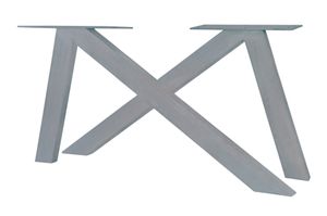 SIT Möbel Tischgestell aus Stahl in antiksilbern | für Platten von 160 bis 240 cm | B 136 x T 13 x H 72 cm | 07117-40 | Serie TOPS & TABLES
